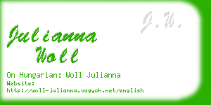 julianna woll business card